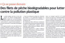 Des filets de pêche biodégradable pour lutter contre la pollution plastique (LNC 14 Février 2020)